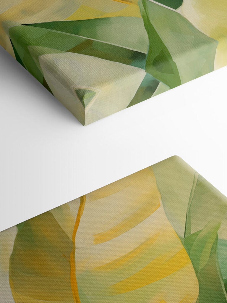 Fresh greens and soft yellows blend beautifully