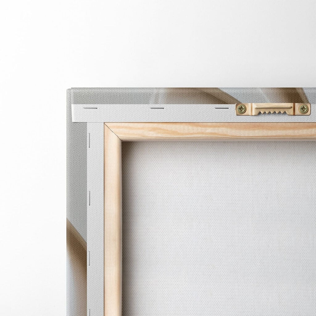 White and grey wall with wavy lines