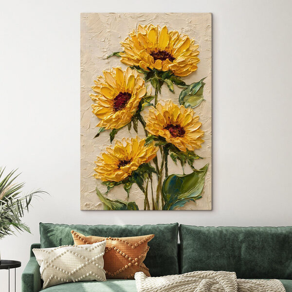 Quadri Quadri Dipinto raffigurante fiori gialli (COD: s49231)