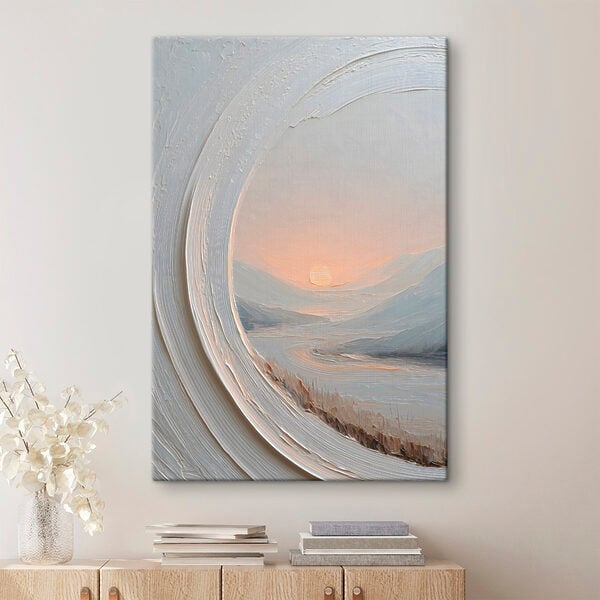 White and orange sky