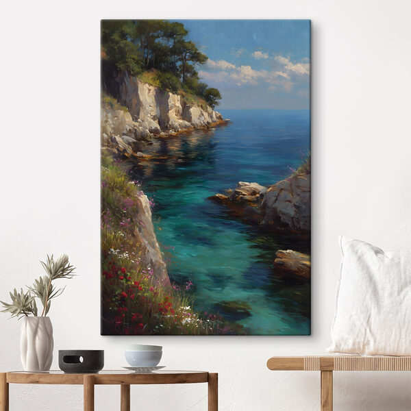 Quadri Quadri Dipinto raffigurante uno specchio d'acqua (COD: s49239)