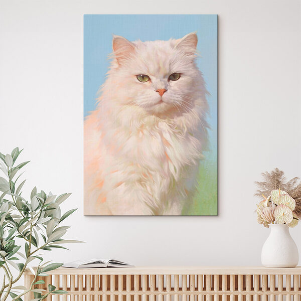 Quadri Quadri Gatto bianco con gli occhi verdi (COD: s49351)