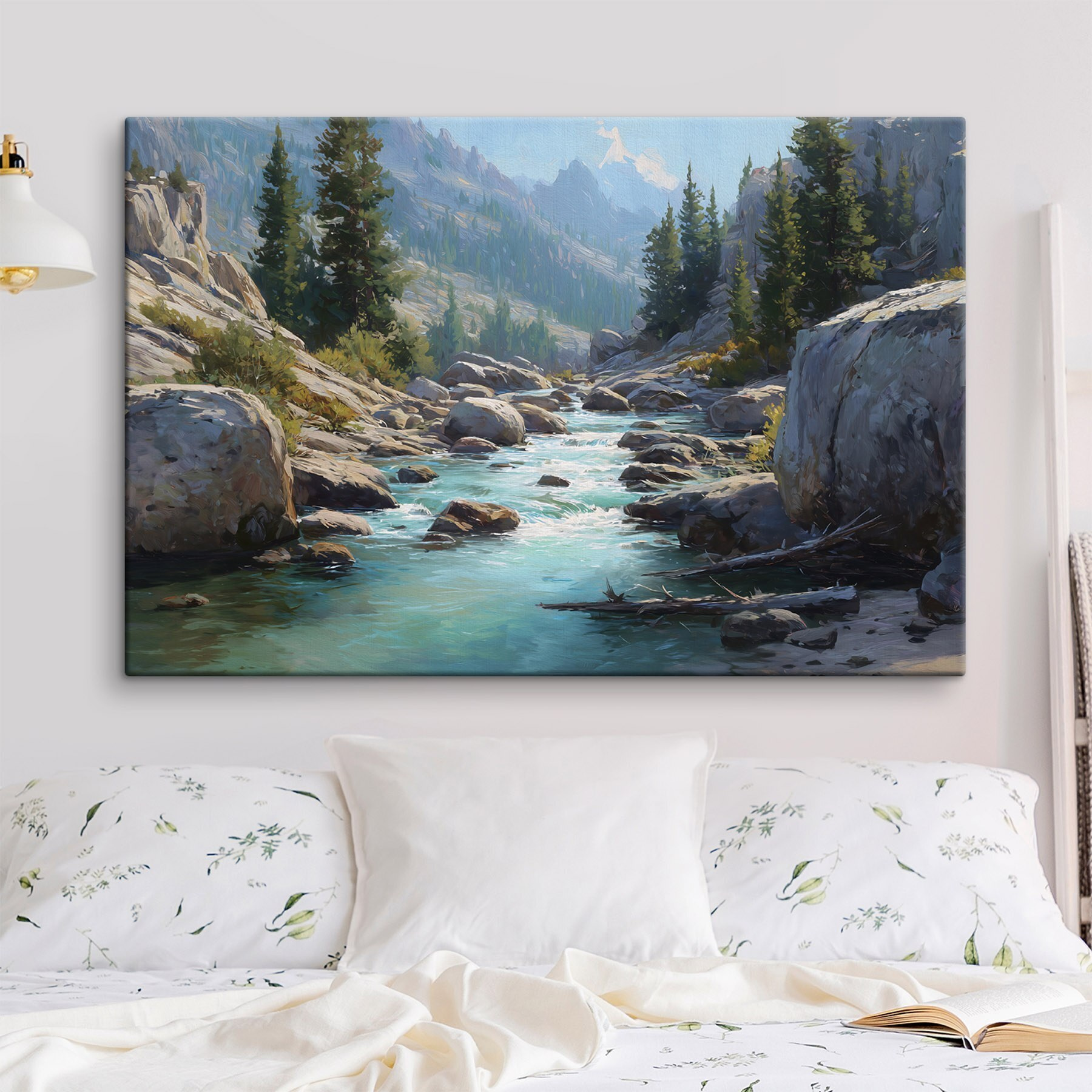 River running through a rocky mountain