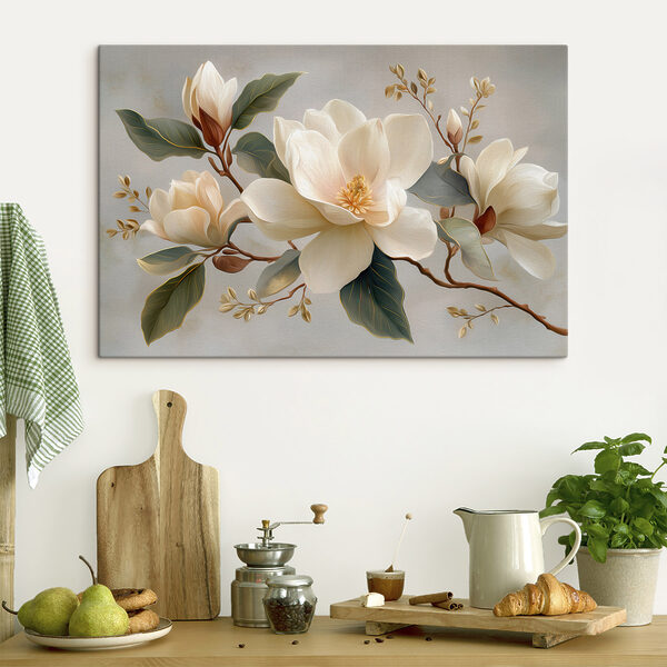 Quadri Quadri Eleganti fiori dai delicati toni pastello (COD: s49538)