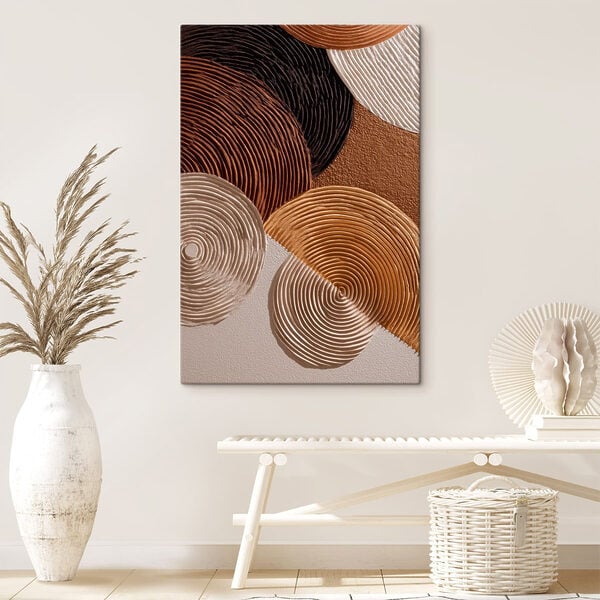 Flowing patterns in earthy tones