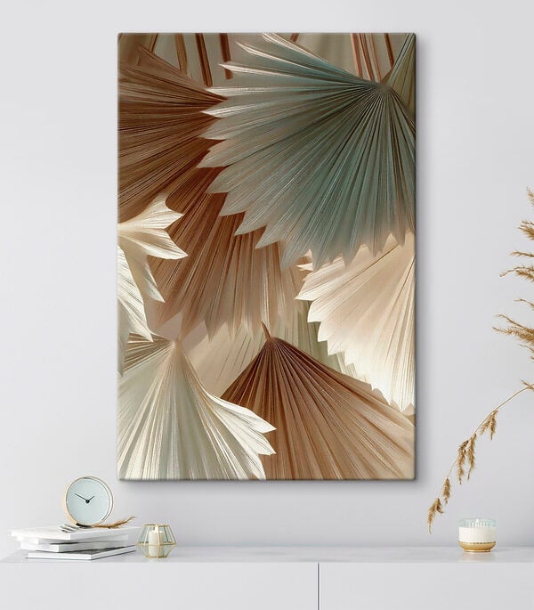 Group of fan shaped leaves