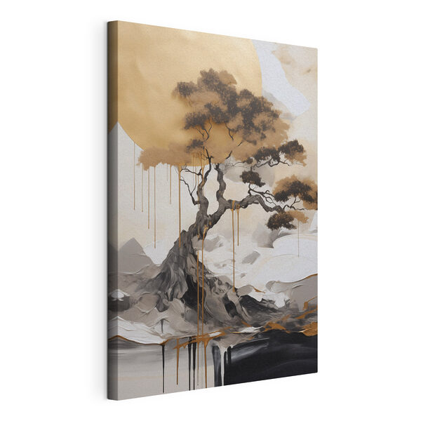 Majestic tree against a serene backdrop