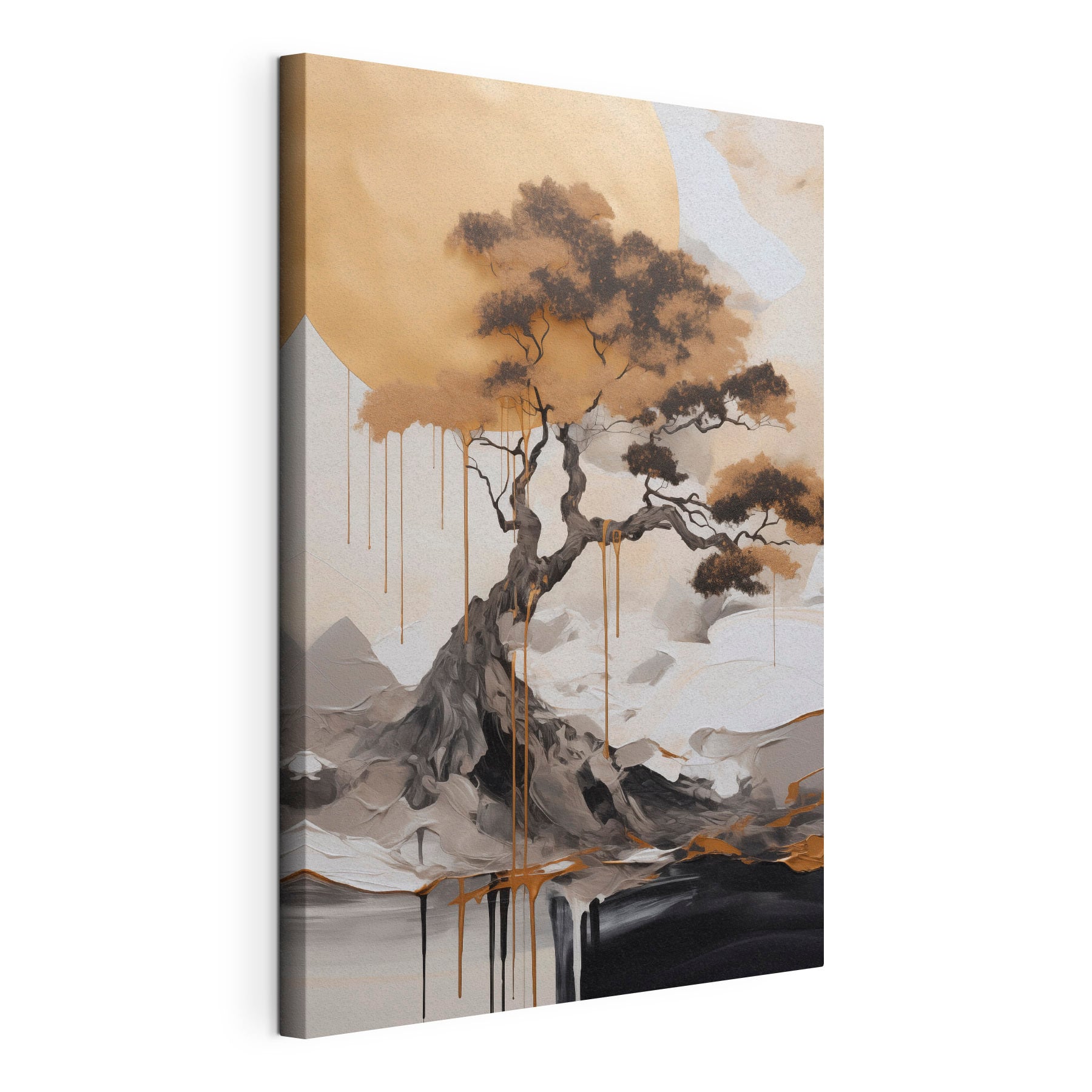Majestic tree against a serene backdrop