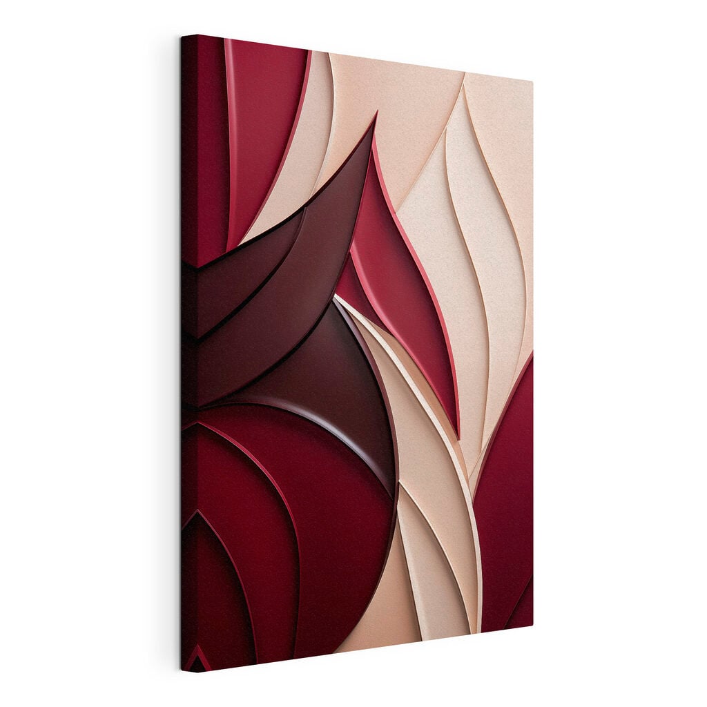 Flowing shapes in warm tones