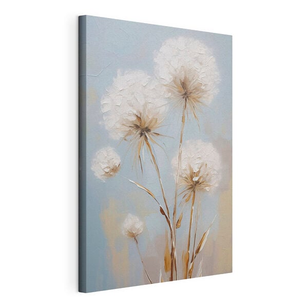 Quadri Quadri Dipinto di fiori su sfondo blu (COD: s49895)